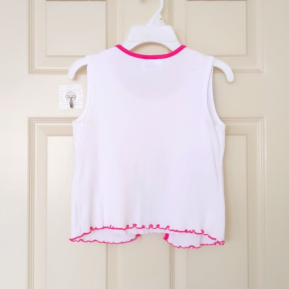 100% Cotton One Piece Sleeveless Top with multi color embroidered Butterflies. - Picture 2 of 5